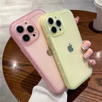 Ottwn прозрачный защитный чехол для камеры для iPhone 15 14 11 12 Pro Max XS XR 7 8 Plus противоударный бампер мягкий прозрачный чехол For iPhone 15