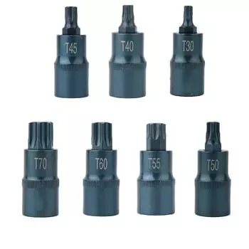Отвертка с головкой Torx, 2,17-дюймовый адаптер для головок T30-T70, отвертка с шестигранной головкой, ручной инструмент из легированной стали