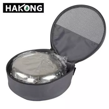 Outdoor Camping Barbecue Canvas Bag Camping Tableware Storage Bag Portable Kitchenware Camping Tools Storage Bag серый