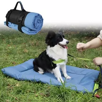 Outdoor Camping Dog Mat Foldable Pet Pad Oxford Cloth Puppy Cushion Bed Blanket