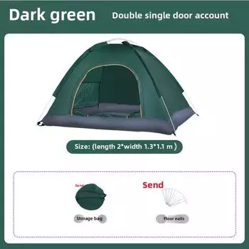 Outdoor Camping Thickened Tent Outdoor Automatic Rain Sun Portable Protection Single Door