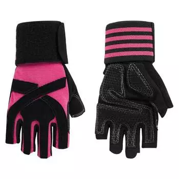 Outdoor Fitness Gloves Barbell Half Finger Spring and Summer Wristband Men and Women Cycling Fighting Sports Dumbbell Training Anti Slip Wrist Guard S