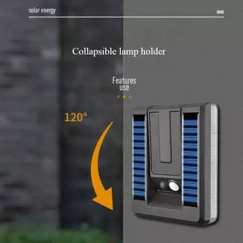 Outdoor LED Solar Light Smart Motion Sensor Garden Lamp Waterproof Wall Lights for Garden Road Yard Safety Lighting Lantern