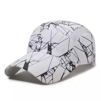 Outdoor Men Quick-Drying Hat Breathable Sunshade Sunscreen Cap Women Summer Baseball Cap белый