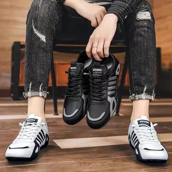 Outdoor men s shoes spring and summer 2025 new student leather youth board shoes men s versatile casual sports fashion trendy shoes 39