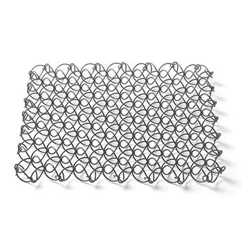 Outdoor Spring Insulated Mat Coaster 304 Stainless Steel Trivet Mat Anti-scald Table Mat Hot Pad for Camping серебряный