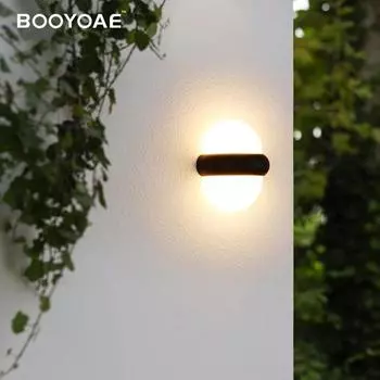 Outdoor Wall lamp Modern Staircase Entrance Balcony IP54 House Garden Terrace Front Porch 110V 220V UFO Waterproof Wall Lighting warm light