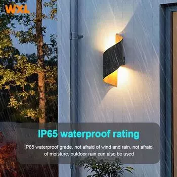 Outdoor wall lights, waterproof hallway, outdoor wall lights, living room, Nordic terrace, balcony, corridor, courtyard lights Warm White (2700-3500K) белого золота