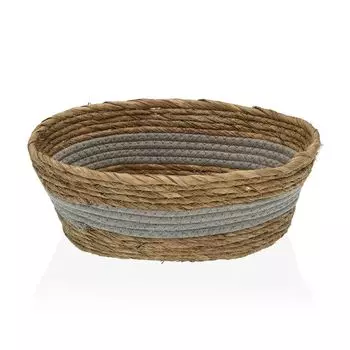 Oval Versa S Multi-Purpose Basket Straw gray (23 x 29 x 12 cm)