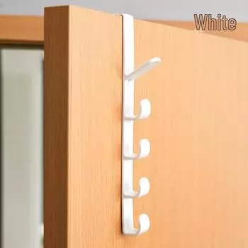 Over-the-Door Clothes Rack Hook - No-Drill Hanging Storage Solution for Bedroom and Coat Organization Over-the-Door Hook