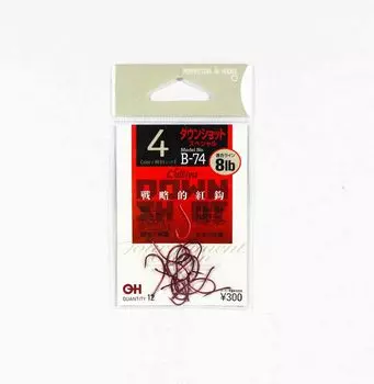Owner B-74 Worm Hook Down Shot SP, размер 4 (5859)