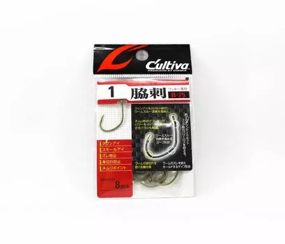 Owner B-75 Worm Hook Wakizashi Wacky Размер 1 (6383)