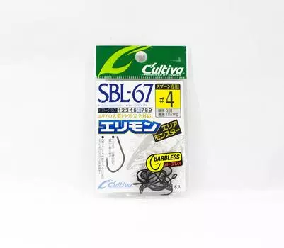 Owner SBL-67 Area Monster Single Hook for Lure Barbless Size 4 (0648)