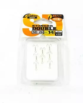 Owner SD-26 Double Hook Stinger Size 14 (6048)