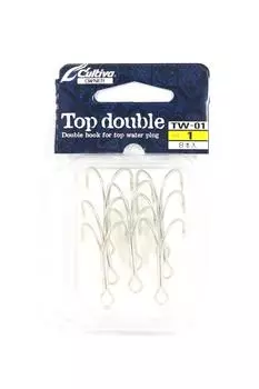 Owner TW-01 Top Double Hook для приманок Topwater, размер 1 (6260)