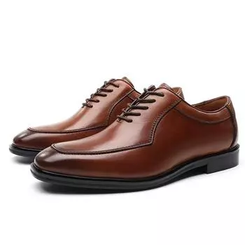 Oxford Shoe business British everything matching retro dress leather shoes D297 38 чёрный