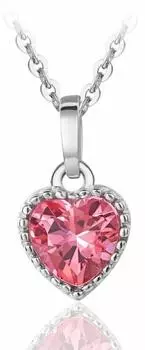 Ожерелье EverFlawless Heart из 18-каратного белого золота с натуральным топазом, комплект из 3 предметов для женщин