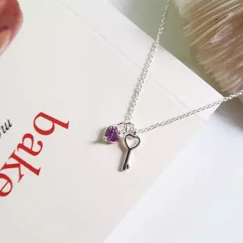 Ожерелье Guardian Heart Pink Diamond Love для женщин, модное, легкое, роскошное, сладкое, высокого класса