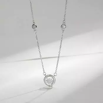 Ожерелье из муассанита с сертификатом GRA, 1 карат, для женщин, цвет D, VVS1, подвеска из стерлингового серебра 925 пробы, подарки для свадебной вечеринки, ювелирные изделия премиум-класса