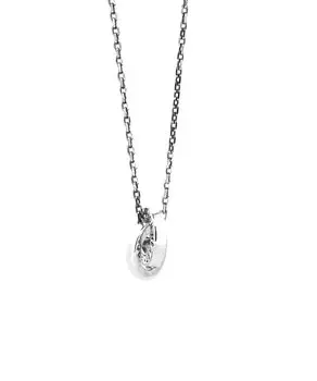 Ожерелье LION HEART в подарок EL Plain Double Ring 925 Silver 50cm ожерелье/серебро