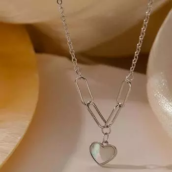 Ожерелье Love Light Luxury Niche Simple Ожерелье Летнее ожерелье Новогодняя женская цепочка на ключицу