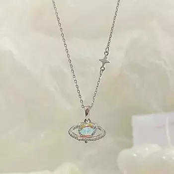 Ожерелье Love Planet Niche Sweet, Light Luxury, High-end Feeling New Keybone Chain