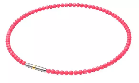 Ожерелье Phiten RAKUWA Neck Metax Crystal Touch Coral Red 45 см
