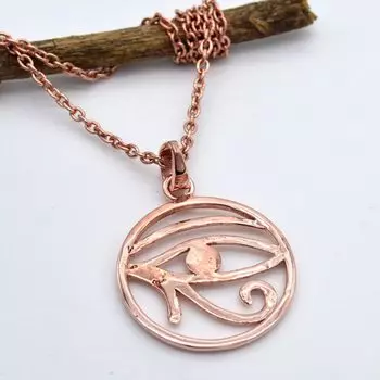 Ожерелье с подвеской Evil eye Design Твердая подвеска из стерлингового серебра 925 пробы с цепочкой Ювелирные изделия для женщин или девочек розового золота