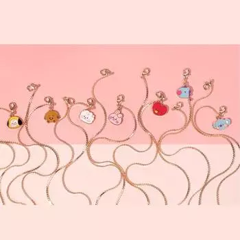 Ожерелье с подвеской Line Friends BT21 на ремешке-маске COOKY (4 варианта) COOKY