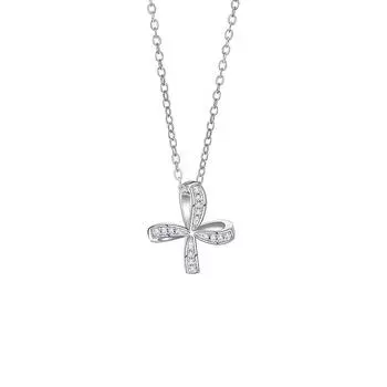Ожерелье Windmill Zircon, женское, легкое, роскошное, нишевого дизайна, с подвеской из бриллиантов, темпераментная, дорожная, из нержавеющей стали, цепочка на ключицу