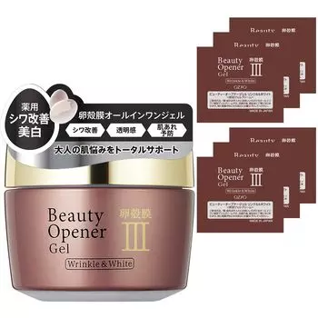 ozio Beauty Opener Gel Wrinkle White 50 г Ограниченный бонусный образец Beauty Essence Eggshell Membrane & [Квази-лекарство] [Официально включено] Все в одном