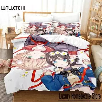 Ozora-Subaru Bedding Set Single Twin Full Queen King Size Bed Set Adult Kid Bedroom Duvet cover Sets 3D Print Anime Kawaii bed 70x133cm 2pcs