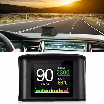 P10 Универсальный ЖК-GPS OBD Автомобильный цифровой монитор высокой четкости HUD Дисплей Датчик