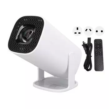 P30 Маленький проектор 1080P FHP 4K для Android 11 WiFi6 BT5.4 Поворот на 180 градусов для мобильного телефона ТВ EU Plug 100-240V