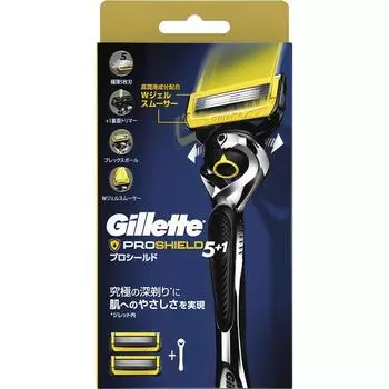 P&G Japan Держатель Gillette Proshield Manual с 2 запасными лезвиями Держатель для мужских бритв Держатель для мужских бритв