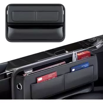 Pack-1 Car Gap Center Storage Box, кожаный наполнитель для автомобильных сидений, универсальный органайзер для автомобильных сидений, автомобильные аксессуары для телефонов, очков, ключей,