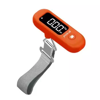pack all luggage travel scale 50kg portable digital scale with LCD screen backlit electronic scale orange