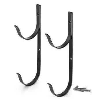 Pack of 2 Pool Hanger Pools Hook Household Supply Stable Wall-mounted Metal Rack Anti-rust Outdoor Accessories Storage Bracket