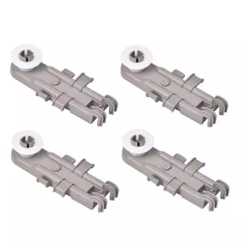 Pack of 4 Dishwasher Upper Rack Wheel Dishwasher Spare Part Dishwasher Wheel Replacement Plastic Texture for Dishwashers