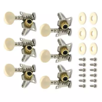 Pack of 6 Guitar Machine Heads Suitable for Enhancing Sound Quality and Resonance on Acoustic and Electric Guitars