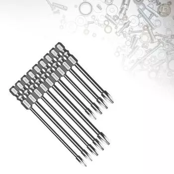 Pack of 8 Screwdriver Bit Set Cross Head Screwdriver Drill Bit Alloy Steel Screwdriver Bit 75mm 100mm 75mm