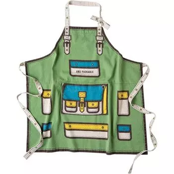 PACKABLE Apron 4573619380079 Green Regular [Techno Prime] зелёный