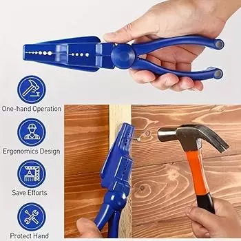 Packing Finger Safety Nail Clippers for Hammering - Multiple sizes, portable design for precision work синий