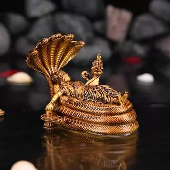 Padmanabhaswamy Vishnu Idol for Car Dashboard & Home Decor | Ranganatha Swamy Tirupati Balaji Venkateswara Swamy Murti Statue,