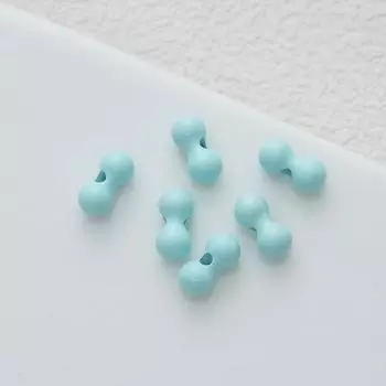 Paint Alloy Mini Perforated Small Bones Beaded Stacked Le Vertical Hole Beads Diy Necklace Bracelet Accessories 20 pieces