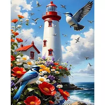 Paint By Numbers Kit On Canvas DIY Oil Art View Picture Home Wall Decor40x50cm A114