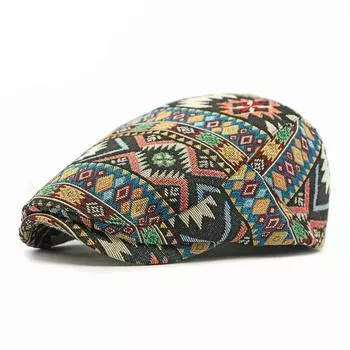 Painter Retro Newsboy Caps Adjustable Newsboy Flat Cap Fashion Ethnic Style Berets Hat Men Women
