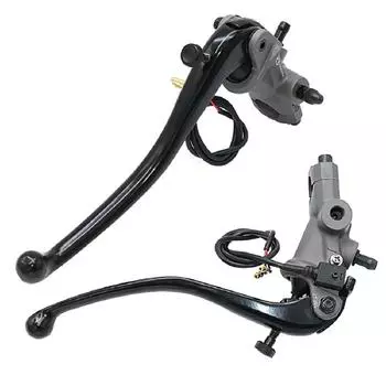 Pair CNC 19 RCS Motorcycle Brake Master Cylinder Cable clutch Radial Brake Pump 22mm Universal