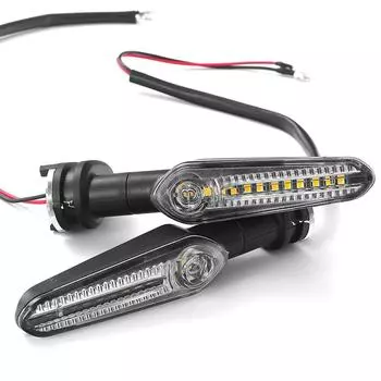Pair LED Sequential Dynamic Turn Signal Lights For YAMAHA MT07 TRACER FZS YZF