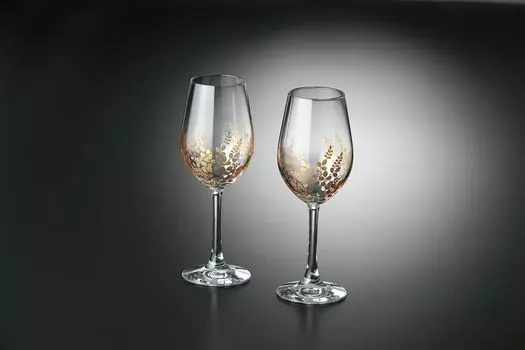 Pair of clear Hagi wine set of gift box Kishu 60th birthday retirement cup set of Respect for the Aged Day glasses, 2, included, lacquerware,